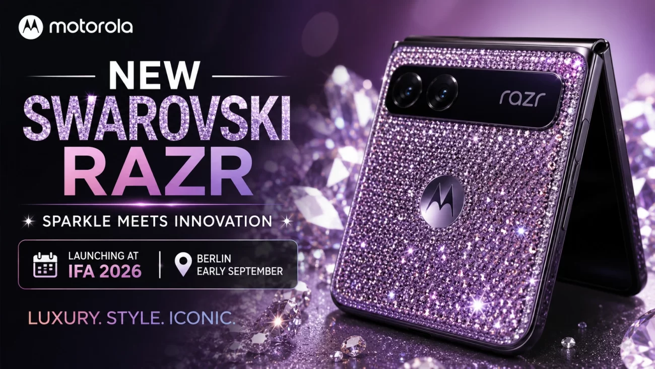 Motorola Swarovski Razr foldable phone teased for IFA 2026