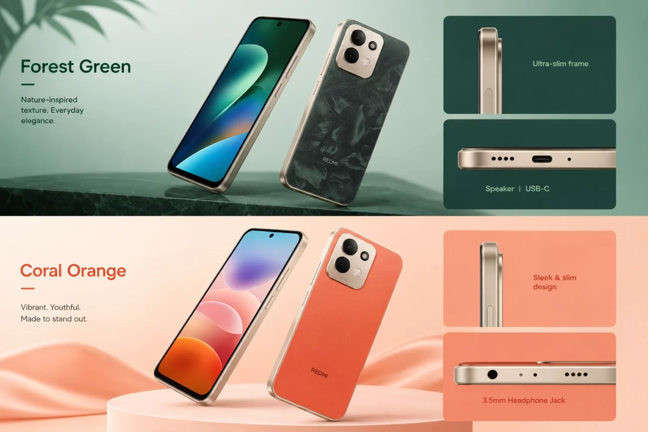 Redmi 17 5G and Redmi 17 4G smartphones with 120Hz display and 7500mAh battery