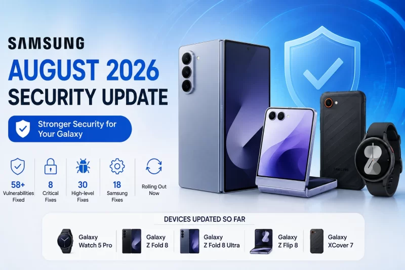 Samsung August 2026 Security Update: Galaxy Devices Getting It