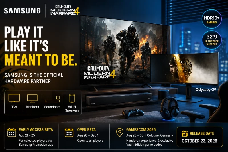 Samsung Partners With Call of Duty Modern Warfare 4