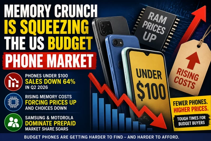 U.S. Budget Phones Are Getting Hit by Rising Memory Costs