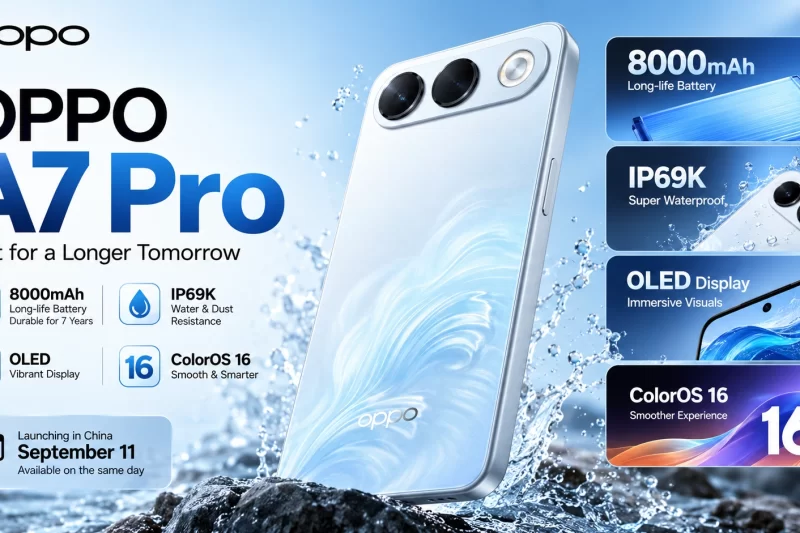 Oppo A7 Pro Launch Date, 8,000mAh Battery and Specs